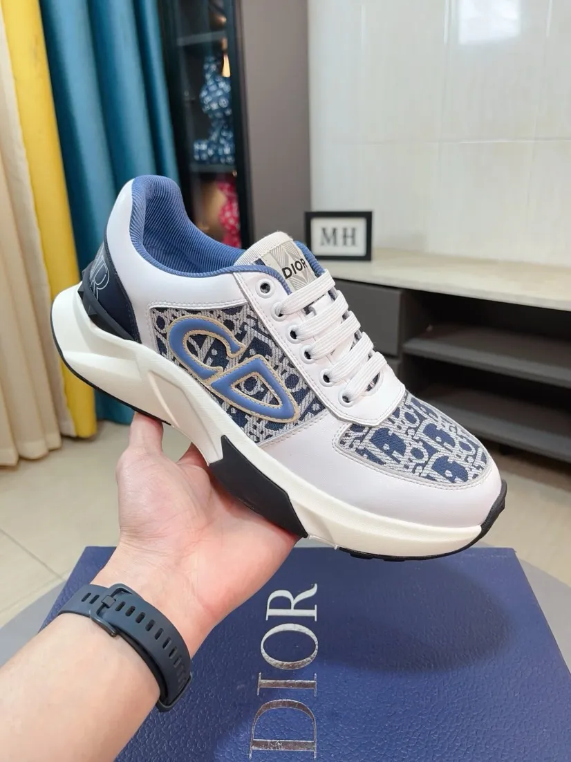 Men's men's shoes 💰438🌹🌹【Dior】Best-selling official website world premiere🔝High-end men's shoes brand official website latest series: The upper is made of imported cowhide with specially designed fabrics➕Mesh breathable lining. Make walking more convenient and comfortable! Compared with the official quality, Midea’s 1:1 replica. Create a fashionable personality to set off your uniqueness! A must-have for trendy men! Classic style. Men's sizes: 38-44.